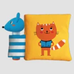 القطة والفأرة - كتاب قماشي