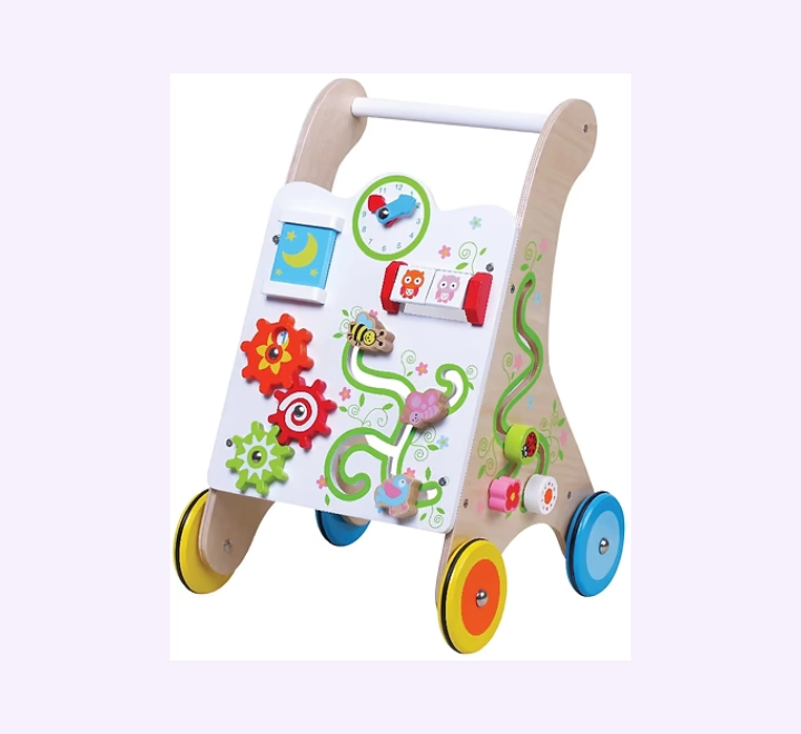 مشاية أطفال من الخشب الصلب مع ألعاب Pit Toys المثيرة مشاية أطفال من الخشب مع ألعاب المثيرة - الصورة 1