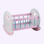 مهد خشبي ملكي لدمية بيت تويز