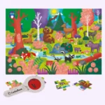 بازل الصورة مع عدسة مكبرة - غابة