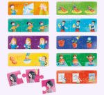 ⁦لعبة مطابقة مونتيسوري لترتيب الأفعال والتسلسل الزمني⁩ - الصورة ⁦2⁩