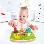 لعبة أحجية خشبية تصدر أصوات مزرعة الحيوانات من Hape