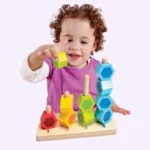 مجموعة مكعبات العد الخشبية من Hape.