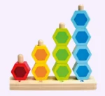 ⁦مجموعة مكعبات العد الخشبية من Hape.⁩ - الصورة ⁦3⁩