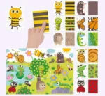 ⁦الحيوانات والأنسجة (لعبة مطابقة في بيئة مونتيسوري) من HEADU⁩ - الصورة ⁦3⁩