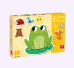 ⁦بازل حيوانات المزرعة قطعتين GOULA⁩ - الصورة ⁦2⁩