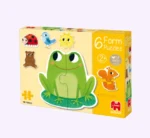 ⁦بازل حيوانات المزرعة قطعتين GOULA⁩ - الصورة ⁦3⁩