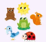 ⁦بازل حيوانات المزرعة قطعتين GOULA⁩ - الصورة ⁦4⁩