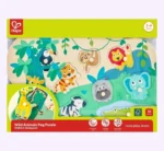 ⁦بازل الحيوانات البرية من Hape⁩ - الصورة ⁦2⁩