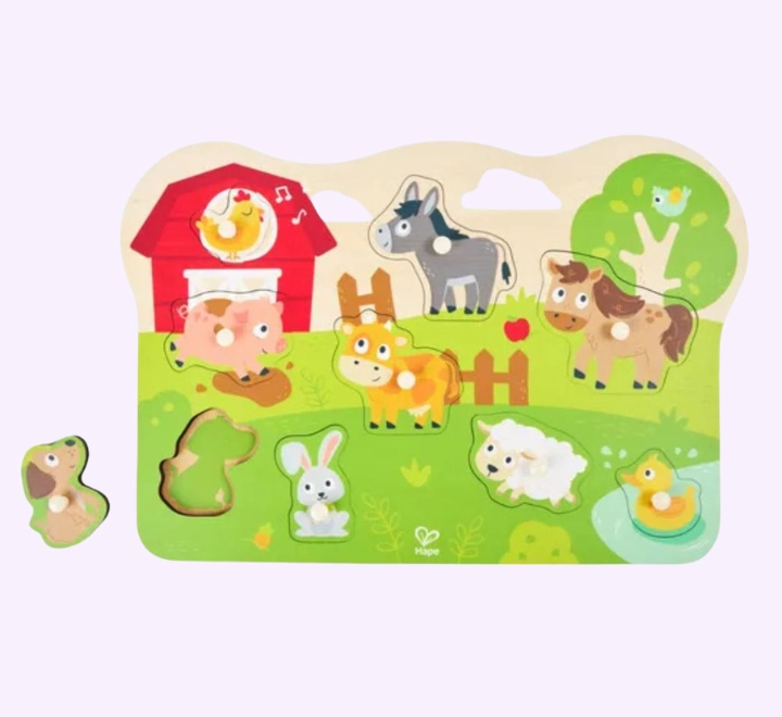 بازل – الأشكال – مزرعة – HAPE 2 بازل حيوانات المزرعة من HAPE - الصورة 1