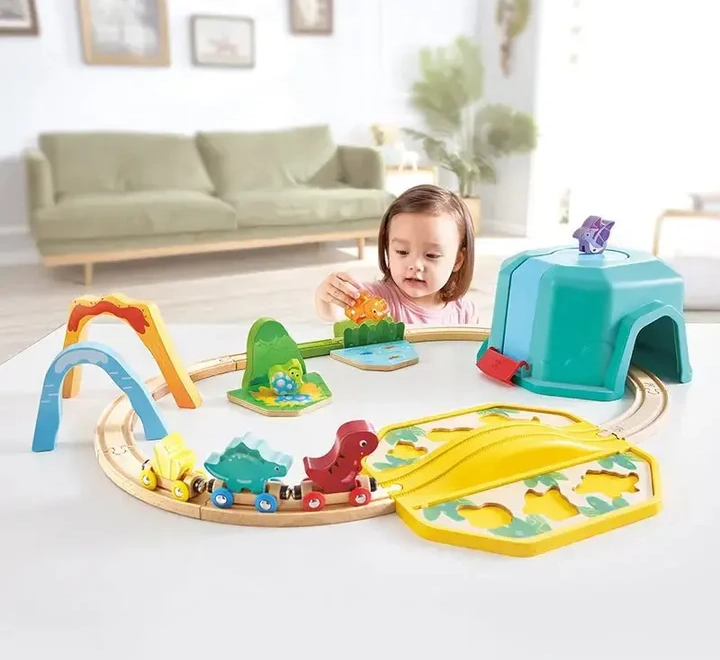 مجموعة قطار الديناصورات – HAPE 3 لعبة قطار الديناصورات - HAPE - الصورة 1